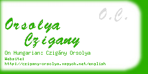 orsolya czigany business card